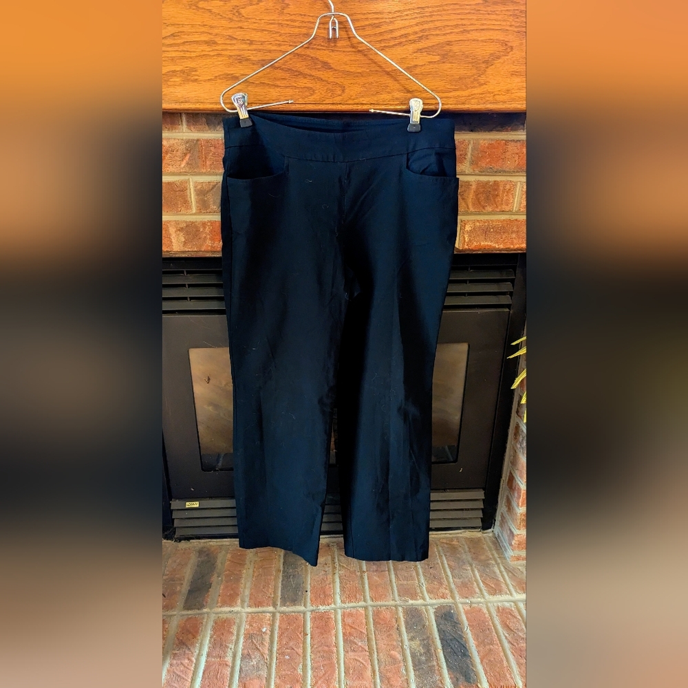 Time & Tru Black elastic waist dress pants size medium petite